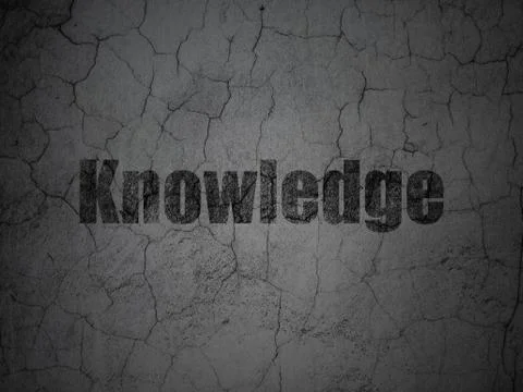 Studying concept: Knowledge on grunge wall background イラスト素材