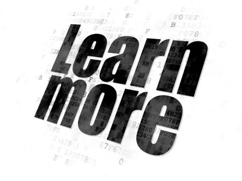 Studying concept: Learn More on Digital background イラスト素材