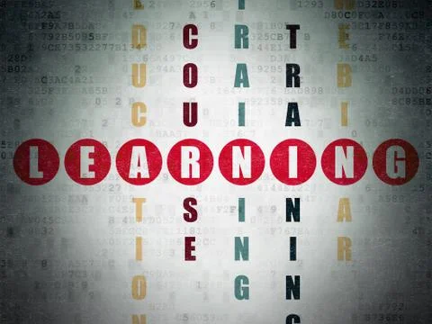 Studying concept: Learning in Crossword Puzzle 스톡 일러스트