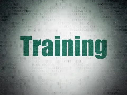 Studying concept: Training on Digital Data Paper background Illustration