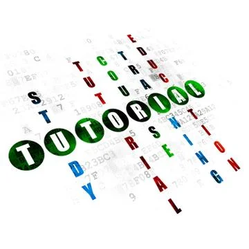 Studying concept: Tutorial in Crossword Puzzle Stock Illustration