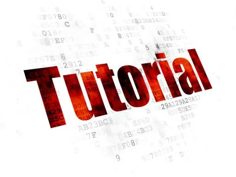 Studying concept: Tutorial on Digital background 스톡 일러스트