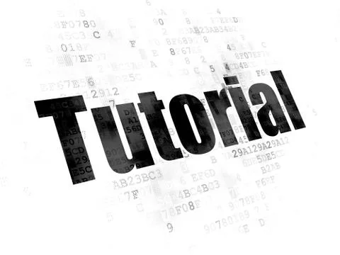Studying concept: Tutorial on Digital background イラスト素材