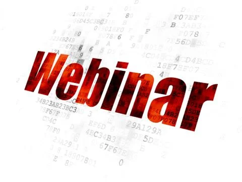Studying concept: Webinar on Digital background 스톡 일러스트