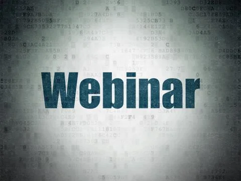 Studying concept: Webinar on Digital Data Paper background 스톡 일러스트