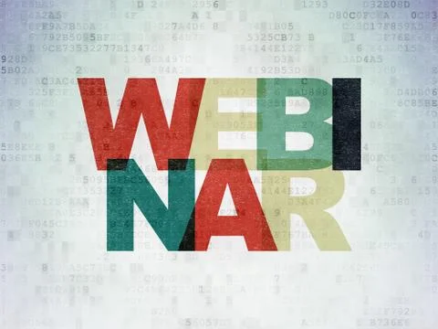 Studying concept: Webinar on Digital Data Paper background イラスト素材