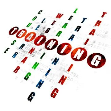 Studying concept: word Training in solving Crossword Puzzle イラスト素材