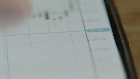 Studying the crypto currency price chart, macro view Video stock 292403674