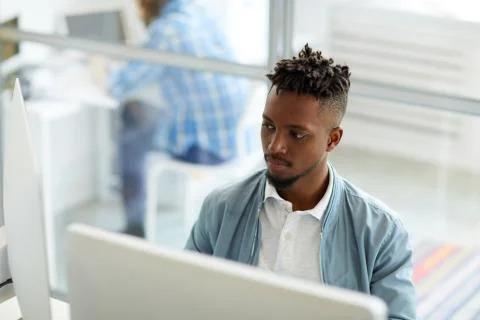 Studying data Stock Photos
