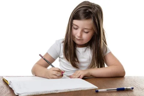 Studying hard at school Stock Photos