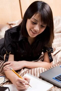 Studying at home Stock Photos