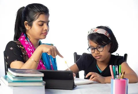 Studying at home Stock Photos