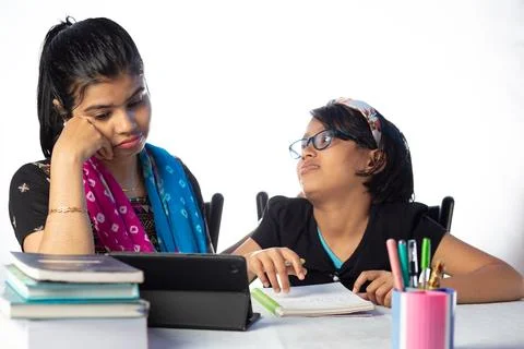 Studying at home Stock Photos