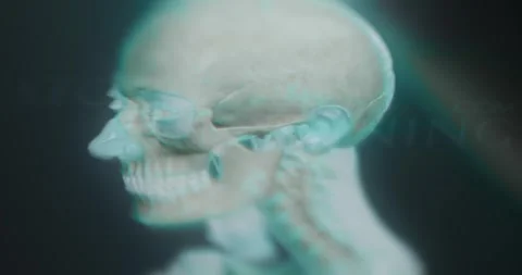 Studying human anatomy on smartphone app, macro view Stock Footage 314878695