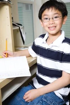 Studying kid Stock Photos