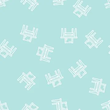 Studying kindergarten line seamless pattern Illustrazione stock