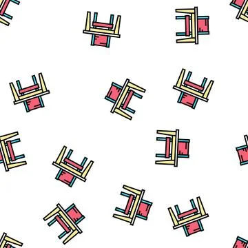 Studying kindergarten vector seamless pattern Stock Illustration