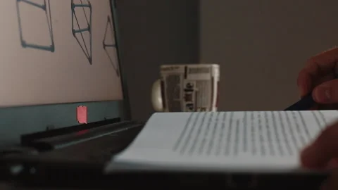 Studying Online mathematics class 스톡 동영상 139456639