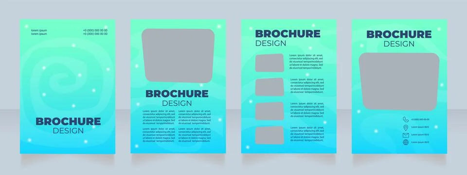 Studying star patterns and constellations blank brochure design Stock Illustration