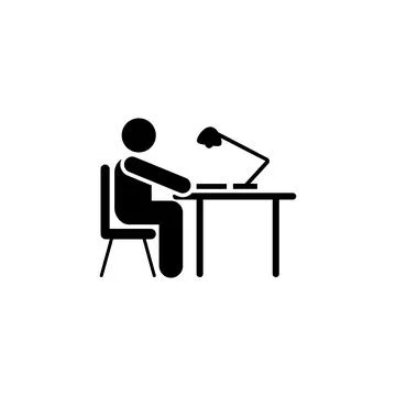 Studying, student, classroom icon. Element of education pictogram icon. Premium Stock Illustration