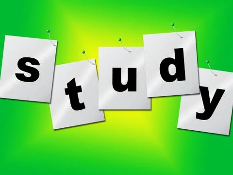 Studying study representing training develop and learn Stockillustratie