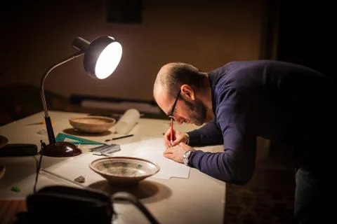 Studyng archeology Stock Photos