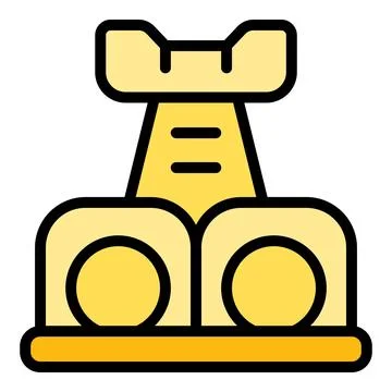 Stuff cat home icon vector flat Stock Illustration
