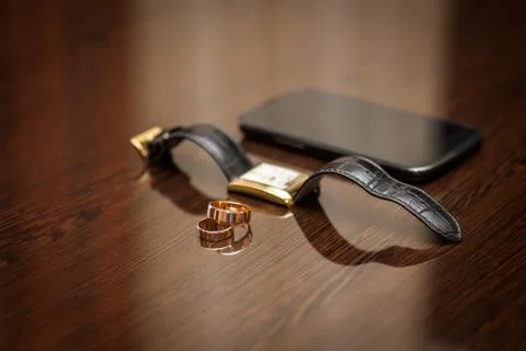 Stuff for groom Stock Photos