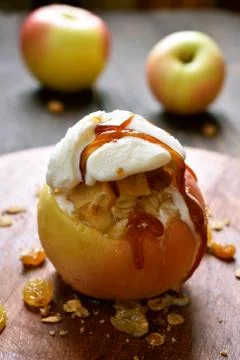 Stuffed apple Stock Photos