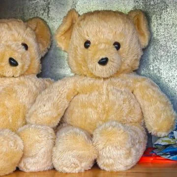 Stuffed bear toy Foto stock