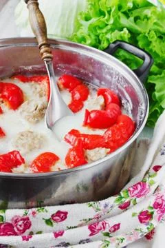 Stuffed bell peppers Stock Photos