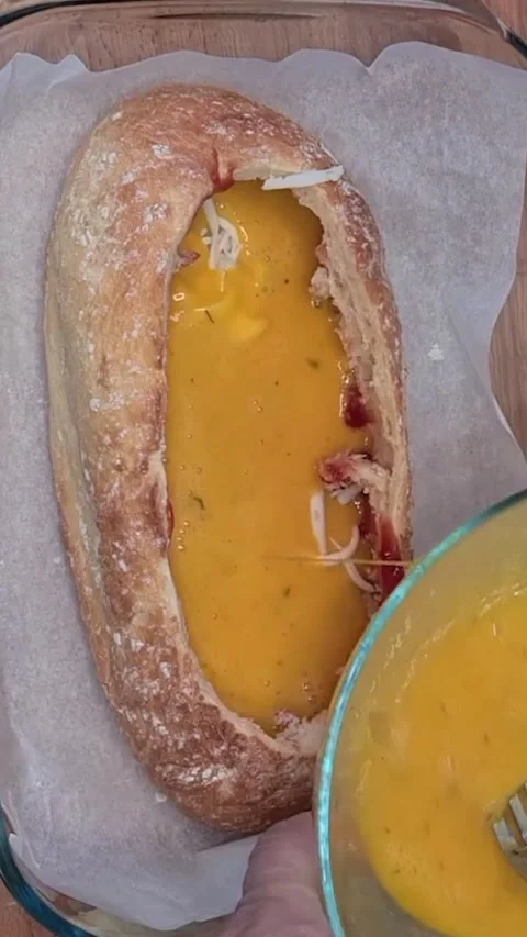 Stuffed Bread Stock Footage 213326608