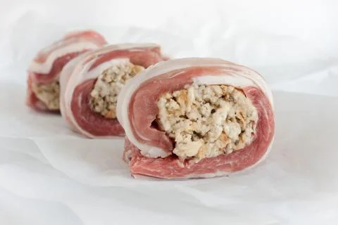 Stuffed Breast of Lamb Stock Photos
