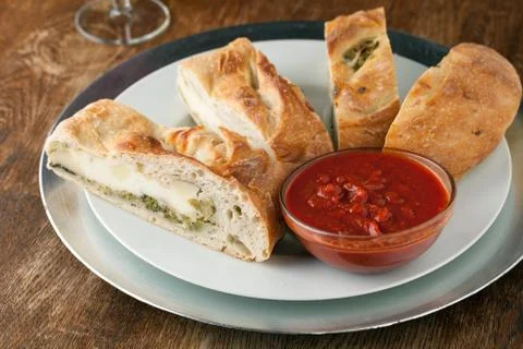 Stuffed Broccoli Bread Stock Photos