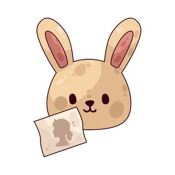 Stuffed bunny illustration Stock Illustration
