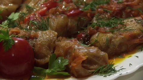 Stuffed Cabbage Видео 58912171