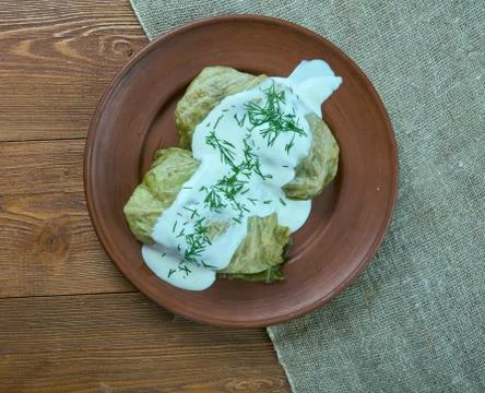Stuffed cabbage Lithuania Fotos Stock