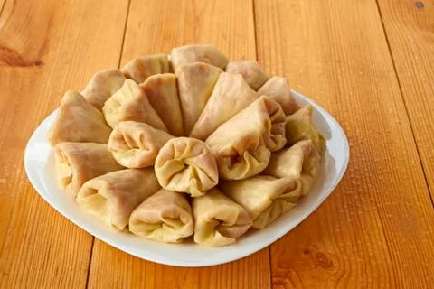 Stuffed cabbage rolls Stock Photos