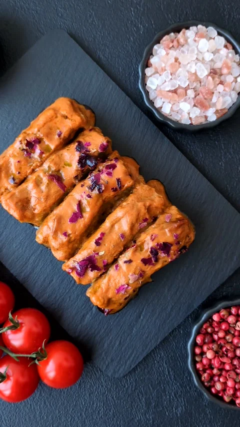 Stuffed cabbage rolls with rice and chic... | Stock Video | Pond5