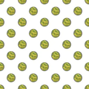 Stuffed cabbage rolls seamless repeating pattern background Stock Illustration