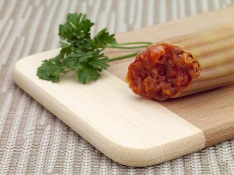 Stuffed cannelloni Stock Photos