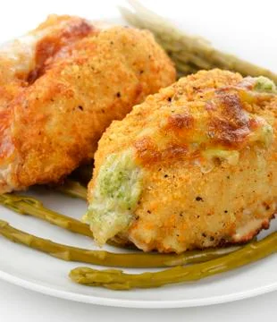 Stuffed chicken breasts Stock Photos
