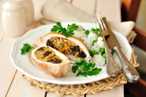 Stuffed Chicken Breasts Stock Photos