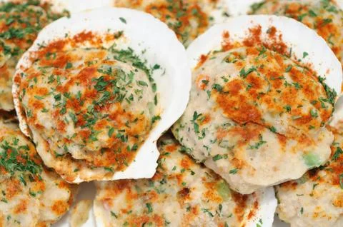 Stuffed clam Stock Photos