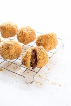 Stuffed dumplings Stock Photos
