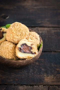 Stuffed dumplings Stock Photos