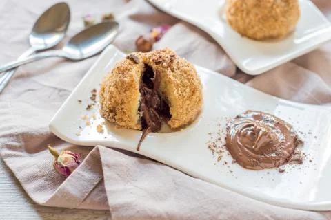 Stuffed dumplings Stockfoto's