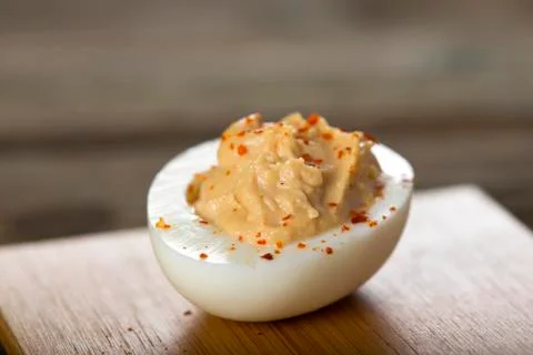 Stuffed egg Stock Photos