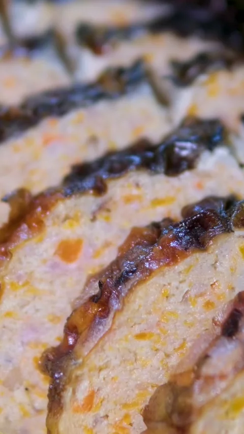 Stuffed fish with spices baked in a baking bag. Cooked seafood dishes. Stock Footage 323526332