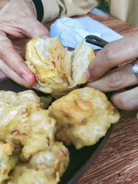 Stuffed fried tofu Stock Photos